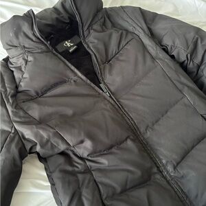 Calvin Klein Charcoal Puffer Coat